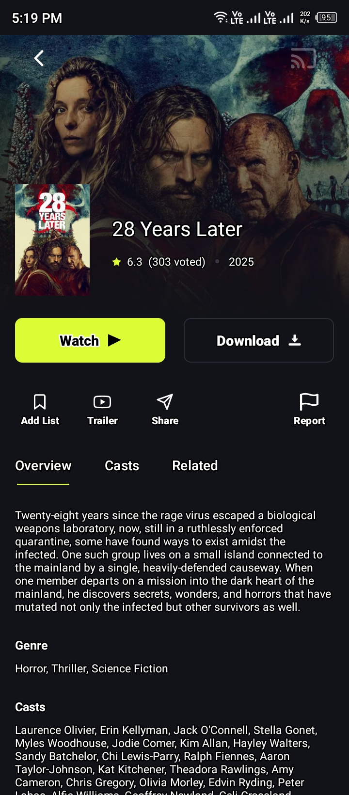 28 Years Later Movie on On Stream