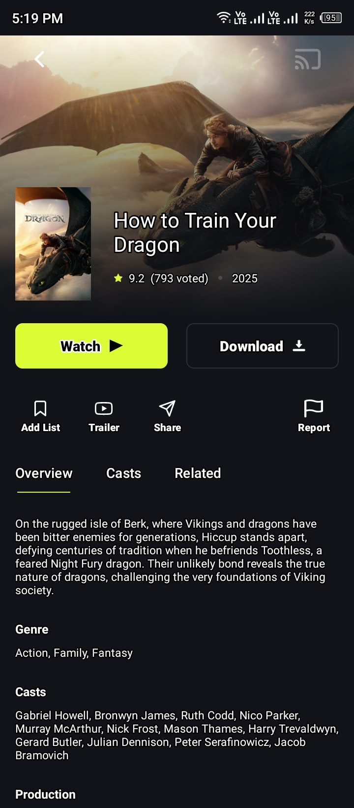 How To Train Your Dragon Movie on On Stream