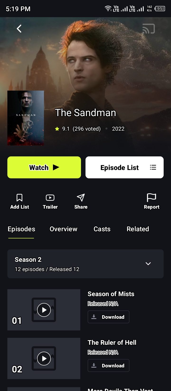 The Sandman Movie on On Stream